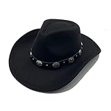 Willheoy Sombrero de Vaquero para Mujer Hombre Sombrero de Cowboy Unisex Adulto Carnaval Halloween y Cosplay