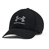 Under Armour Isochill ArmourVent STR Sombrero, Negro/Gris Pitch, M-L para Hombre
