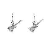Pendientes Rocking Vibe Inspirados en la música y la libertad, ligeros y elegantes en plata antigua y metal zamak Perfectos para quienes aman el rock y un estilo auténtico