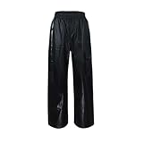Generisch 2026 Monos De Moda Calle Para Hombre Pantalones Largos Sueltos Hip Hop Bonita Personalidad Rectos Pantalones De Cuero Sintético Hombres Blancos, Negro , L