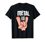 Metal Kid Heavy Metal Rock Music Band Camiseta