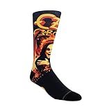 PERRI'S SOCKS, Special Edition Series, 1 Dye Sublimination Socks, OZZY DYE Sublimination Crew, Officially Licensed Rock Band Socks, Premium Women and Men's Socks, Large
