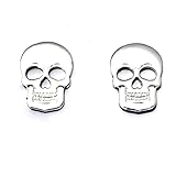 PENDIENTES CALAVERA DE PLATA DE LEY 925/1000