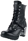 New Rock Trail Negro Tacon Acero Mujer Botas Negro EU41 Piel
