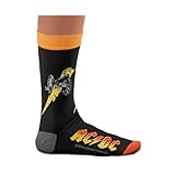 ACDC Calcetines – Highway to Hell, Back in Black, Angus Young, Ballbreaker, For Those About to Rock – para fans del rock, calcetines de algodón, 2 tamaños, 36-40 y 41-46, For Those About to Rock,
