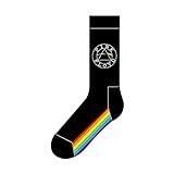 Pink Floyd Calcetines Spectrum Sole Band Logo oficial para hombre, color negro (Talla 7-11) Talla única