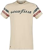 Goodyear Grand Bend Hombre Camiseta Beige XL 100% algodón Estrechos