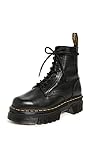 Dr. Martens 8 Eye Boot, Botas de Combate Mujer, Black Nappa Lux, 37 EU