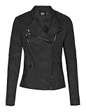 ONLY Leather Look Biker Jacket ONLAVA Leather Look Biker Jacket Black 38 Black 1 38