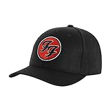 Foo Fighters Gorra De Beisbol FF Band Logo Nuevo Oficial Negro Unisex Size One Size