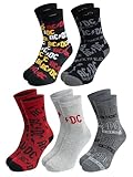 United Labels 5 Pares de Calcetines para Hombre AC/DC Multicolor, 40-45, Rockband