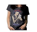 Los Eventos de la Tata. Camiseta de Mujer Moderna Princesas tatuadas (Blanca Nieves, XL)