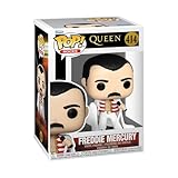 Funko Pop! Rocks: Queen - Freddie Mercury with Cape - Figura de Vinilo Coleccionable - Idea de Regalo - Mercancia Oficial - Juguetes para Niños y Adultos - Music Fans - Muñeco para Coleccionistas