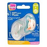 Tigex Soft Touch Friends chupetes | 18-36 meses | Chupetes de Silicona con Ventilación Extra | tigre y panda | 2 unidades (modelos aleatorios)