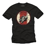 MAKAYA Ropa Motorista Hombre - Vintage Cafe Racer - Camiseta Moto Negra M