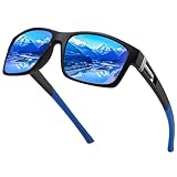 Ulknyss Gafas de Sol Hombre Polarizadas Gafas Deportivas Protección UV Lentes de Sol para Hombre Conducir Running Pesca Viajes