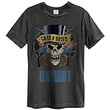 Amplified Guns n Roses - Use Your Illusion - Camiseta de carbón para hombre, gris oscuro, L