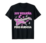 Soy Pequeña Pero Ruidosa Chica Rockera Guitarra Rock N Roll Camiseta