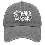 Gorra de béisbol Hard Rock Trucker para mujer, divertida gorra de algodón lavado ajustable, Pigmento Gris, Talla única
