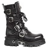 New Rock M.373 S29 Negro - Botas, Metálico, Unisexo (43 EU)
