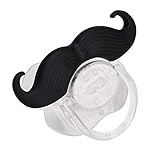 Chupete para bebés, Chupete De Goma Natural chupete divertido pezón labio barba mordedor bebé juguete de baño para bebés (#3)