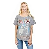 AC/DC ACDC-Highway World Tour 79' -Ladies Fashion T Lrg Camiseta, Gris (Graphite Grh), 42 (Talla del Fabricante: Large) para Mujer
