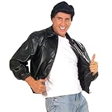 W WIDMANN MILANO Party Fashion - Chaqueta T-Bird, cuero sintético, King of Rock, moda de los años 50, Rock'n'Roll