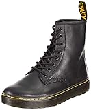 Dr. Martens 8 Eye Boot, Botas de Combate Unisex Adulto, Black Lusso, 44 EU