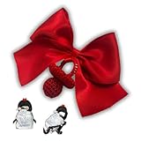 PITA HOME® Amuleto Protector, Broche Lazo Rojo para el mal de ojo para bebés, con chupete Rojo