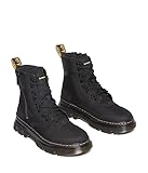 DR. MARTENS 8 Eye Boot, Boots Unisex Adulto, Black AJAX & Black Extra Tough 50/50 & Black Hydro, 44 EU