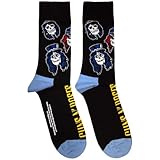 Rock Off officially licensed products Guns N' Roses - Calcetines tobilleros con logotipo de calaveras, talla única, Negro, Talla única