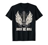 Rock and Roll Guitarra Vintage Rock Music Camiseta