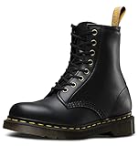 Dr. Martens Vegan 1460 Black Felix Rub Off, Zapatos con Cordones Bajos Brogue Unisex Adulto, Negro, 37 EU