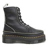 Dr. Martens Mujer Jadon Zip Milled Nappa Leather Black Botas 40 EU