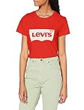 Levi's The Perfect tee Batwing Poppy Red Graph Camiseta, XS para Mujer