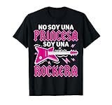 Rockera Niña, No Soy Una Princesa Soy Una Rockera Camiseta