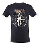 AC/DC Stiff – Camiseta de, Todo el año, Hombre, Color Negro, tamaño Extra-Large