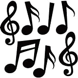40 Recortes de Notas Musicales Silueta de Notas Musicales para Decoración de Pared de Casa de Arte de Tablón de Anuncios de Escuela Baby Shower Cumpleaños Fiesta de Tema de Concierto de Música