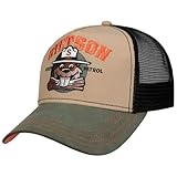 Stetson Gorra Trucker Forest Patrol Hombre - de Baseball Malla béisbol Snapback, con Visera, Visera Verano/Invierno - Talla única Negro