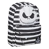 CERDÁ LIFE'S LITTLE MOMENTS Mochila Casual de Pesadilla Antes de Navidad - Color Negro - 32x12x42 cm - Fabricada en Poliéster - Estampado con Motivos de Jack - Producto Original