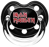 Iron Maiden Iron Maiden Logo Unisex Chupete Bebé negro/rojo 0-6 Monate Plastico