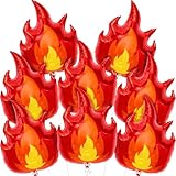 Fuego Globos de Aluminio Llamas Gigantes, 8 Piezas, Rojo, Fiesta y Cumpleaños Decorativo