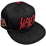 Slayer Band Logo Gorra de Béisbol Negro, Negro -, talla única