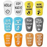ANOTION Calcetines para bebés 0 - 12 meses, anion calcetines para bebés regalos divertidos para bebés