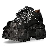 New Rock Zapatos Piel Militar Unisex Original Plataforma M.TANK120NSHLACE-S1 (37 EU)