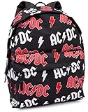 AC/DC Mochila Adultos Adultos Música Banda Lightning Rucksack 16' Un tamaño