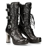New Rock M 5815 S10, Botas para motoristas Mujer, Noir Black, 38 EU