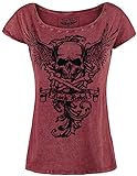 Rock Rebel by EMP All In The Mind Mujer Camiseta Burdeos S 100% algodón Regular