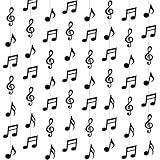 Cindeer 8 Pancartas de Notas Musicales Banderines Colgantes de Notas Musicales Guirnaldas de Papel Retro de Rock and Roll Suministros para Fiesta Cumpleaños Años 50 y 80 Decoraciones de Techo