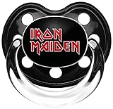 Iron Maiden Iron Maiden Logo Unisex Chupete Bebé negro/rojo 0-6 Monate Plastico